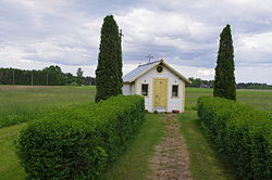 Wooden chapel (tsässon) in Treski.
