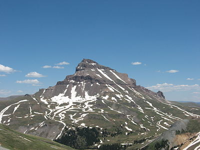 Uncompahgre Peak is the highest peak of the San Juan Mountains and the sixth highest peak of the Rocky Mountains.