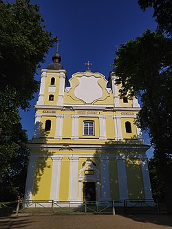 A catholic church in Dubrovytsia