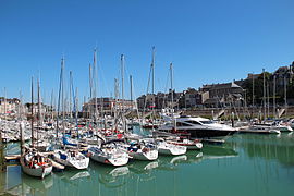 The marina and town centre