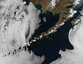 Aleutian Islands on May 15, 2014, by NASA's Aqua satellite