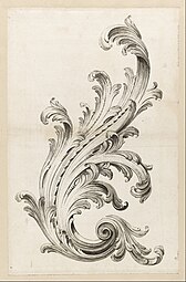 Rococo acanthus, by Alexis Peyrotte, 1740, Cooper Hewitt, Smithsonian Design Museum, New York