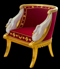 Swan armchair for Empress Joséphine, by Georges Jacob (1804) Château de Malmaison