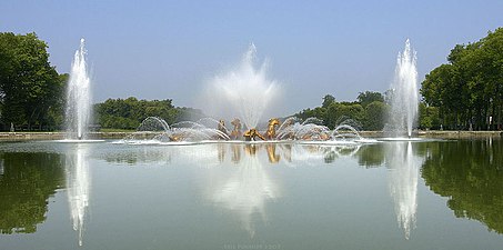 The Bassin d'Apollon in the Gardens of Versailles