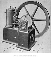 Brayton four-stroke air blast engine 1890
