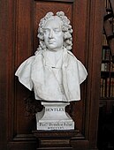 Dr Richard Bentley (1756), one of Roubiliac's marble busts for Trinity College, Cambridge