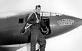 Chuck Yeager next to Bell X-1