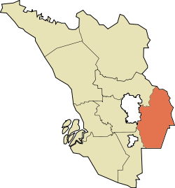 Location of Hulu Langat District in Selangor