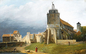 Ruins of the abbey and church of Saint-Pierre-de-Montmartre in 1820
