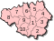 Map of Greater Manchester districts