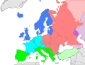 UN geoscheme for Europe   Eastern Europe   Northern Europe   Southern Europe   Western Europe