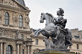 The statue of Louis XIV, copy of marble original by Bernini