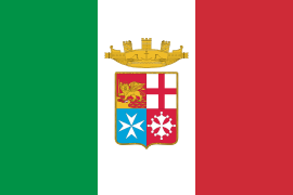 Flagge der italienischen Marine (Marina Militare)