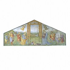 Pietro Perugino— The Nativity; the Virgin, Saint Joseph and the Shepherds adoring the Infant Christ