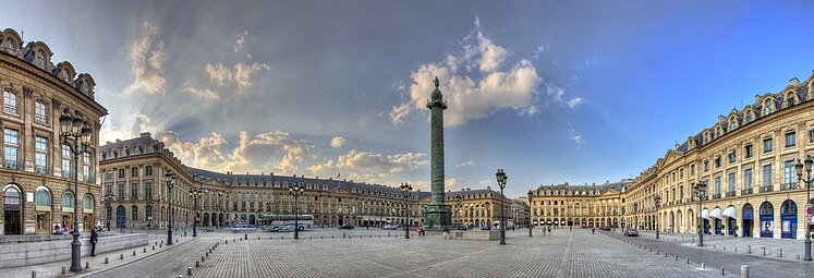 Place Vendôme, Paris, by Jules Hardouin-Mansart, 1699–1706[64]