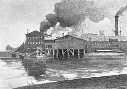 Ehemalige Zementfabrik Alsen um 1895