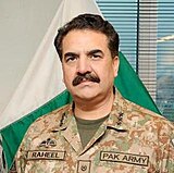 The former COAS, Gen. R. Sharif: The standard battle dress uniform of the Pakistan Army
