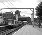 The station in 1993, soon after conversion to Metrolink