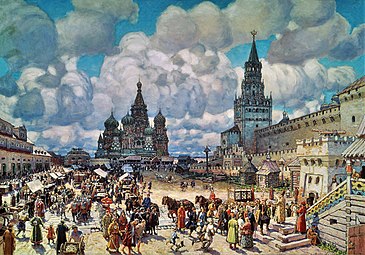 Red Square in the second half of the 17th century