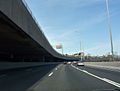 Ville-Marie expressway, after lanes merge from Decarie