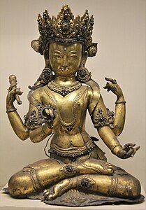 Vishnu statue originating from Nepal and was a part of Ratan Tata collection (18th century CE)