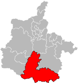 Situation of the canton of Attigny in the department of Ardennes