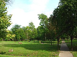 Park in the village center