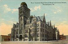 A nineteenth-century high school building