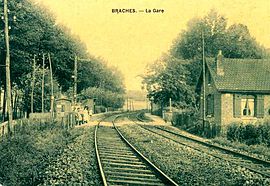 Braches railway station in the early 20th century