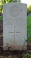 Bromsgrove Cemetery, gravestone of 2nd Lieutenant R.D. Cotton MC