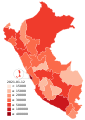 Cases by department according to the regional health authority (Diresa and Geresa).