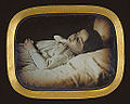 Postmortem of a Child, hand-colored daguerreotype (circa 1852)