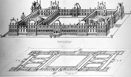 Project for enlargement of the Tuileries Palace (1578–79)