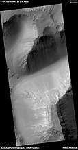 Layers in mesas, as seen by HiRISE