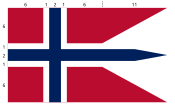 Dienst- und Seeflagge Norwegens
