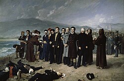 El fusilamiento de Torrijos y sus compañeros en la playa de Málaga (1888)