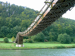 Spannbandbrücke bei Essing zwischen Riedenburg und Kelheim