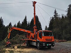 6x4 Wood harvester near Ottomühle, Germany