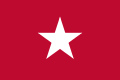1819–1821 One of the flags of the Long Expedition, sometimes called the "second Republic of Texas", from 1819 to 1821. This flag was known as the Jane Long Flag, named after James Long's wife. This is also the first Lone Star flag.[19]