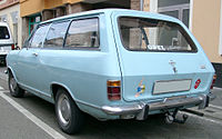 Rear-view of Opel Kadett B 3-door Caravan (Kombi) (1965–73)