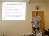 WikiStammtisch Episode 21 mit Patrick Kenel Patrick Kenel und Sebastian Wallroth unterhalten sich über den Verein Wikimedia CH, Lungenheilstätten und die alemannische Wikipedia