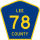 County Road 78 marker