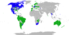 World map illustrating the legality of medical cannabis