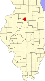 Putnam County's location in Illinois