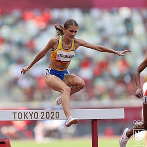 Natalija Strebkowa bei den Olympischen Sommerspielen 2020 in Tokio