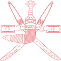 The official emblem of Oman as provided by the government.