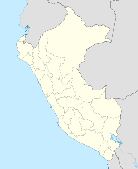 Map showing the location of Huaca del Sol