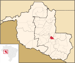 Location in Rondônia state