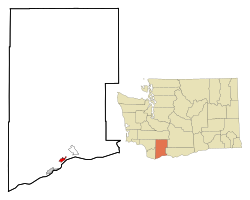 Location of Stevenson, Washington