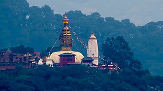 Swayambhunath Temple view from Kritipur Bhag Bhairav